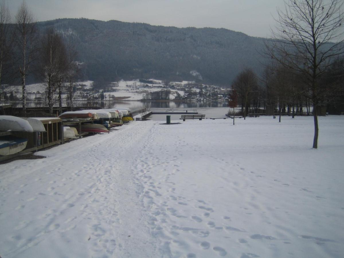 Kaernten Ossiacher See Apartment Zwei Zimmer Ferienwohnung Direkter Seezugang Strand Beheizte Schwimmhalle Bodensdorf Extérieur photo